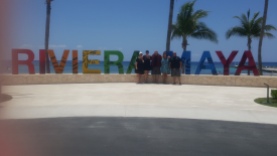 Being tourists and having our photo taken at the Riveria Maya sign